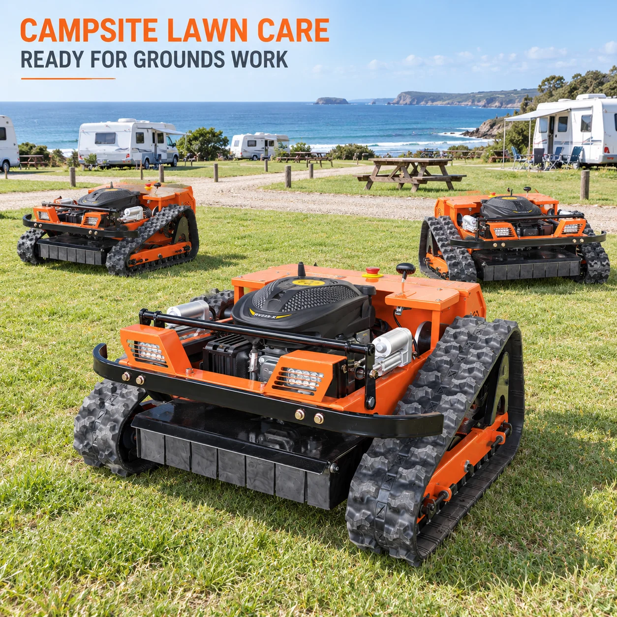 Professional Remote Control Slope Mower Crawler Grass Cutting Equipment for Difficult Terrain