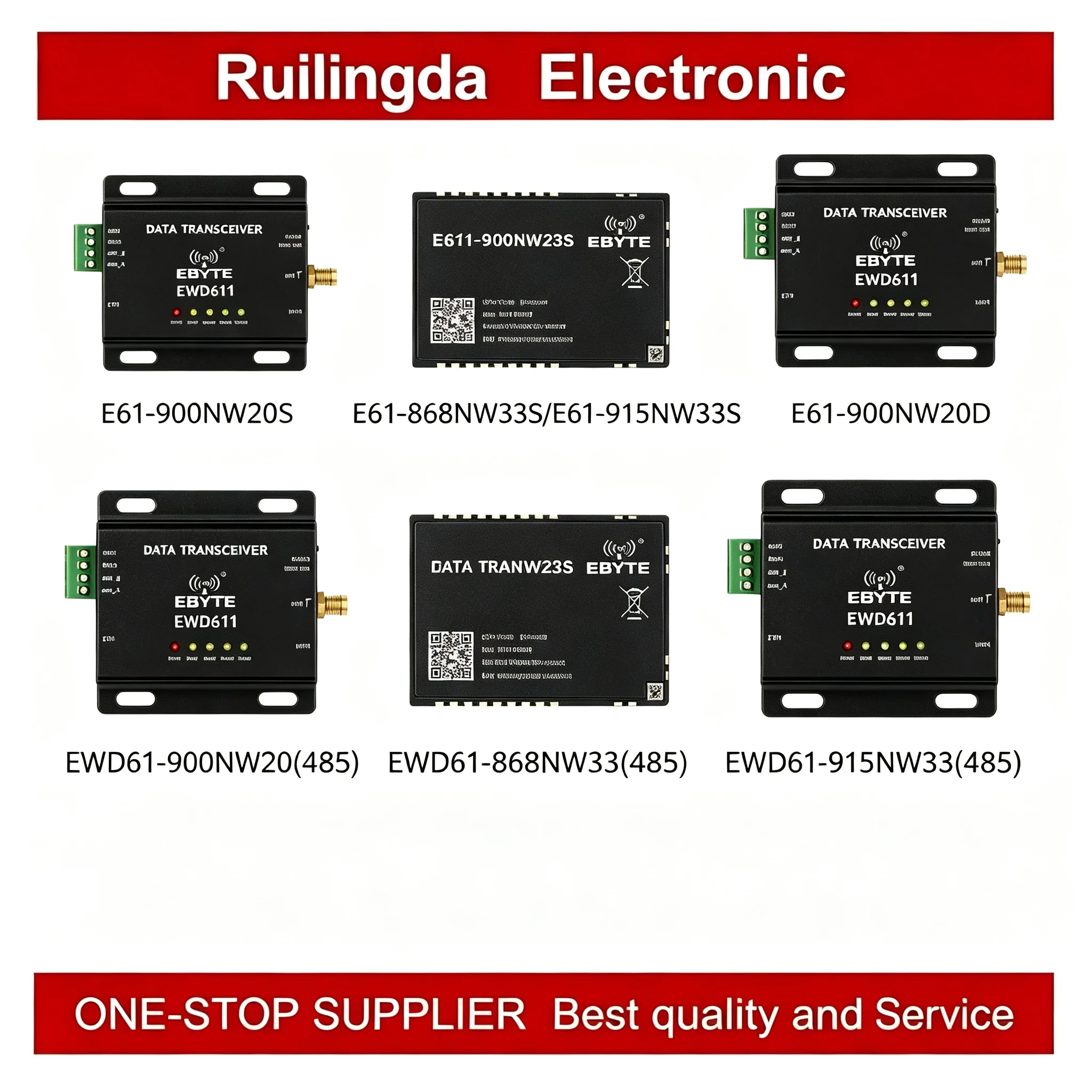 E611-900NW20S E611-900NW20D E611-868NW33S E611-915NW33SE611Series 16Mbps Rate Data Transmission Image Transmission Radio Module