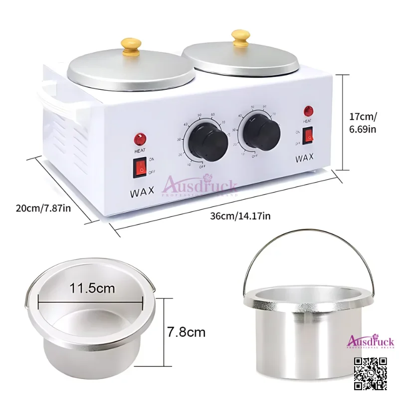 Mini Wax Warmer double Heater Paraffin Skin Care Spa Machine