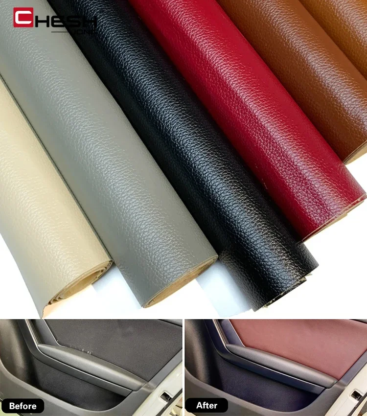 137cmx200cm Car Leather Vinyl Wrap Self Adhesive Leather Repair Auto Seat Motorcycle Furniture Decoration Stickers and Decals