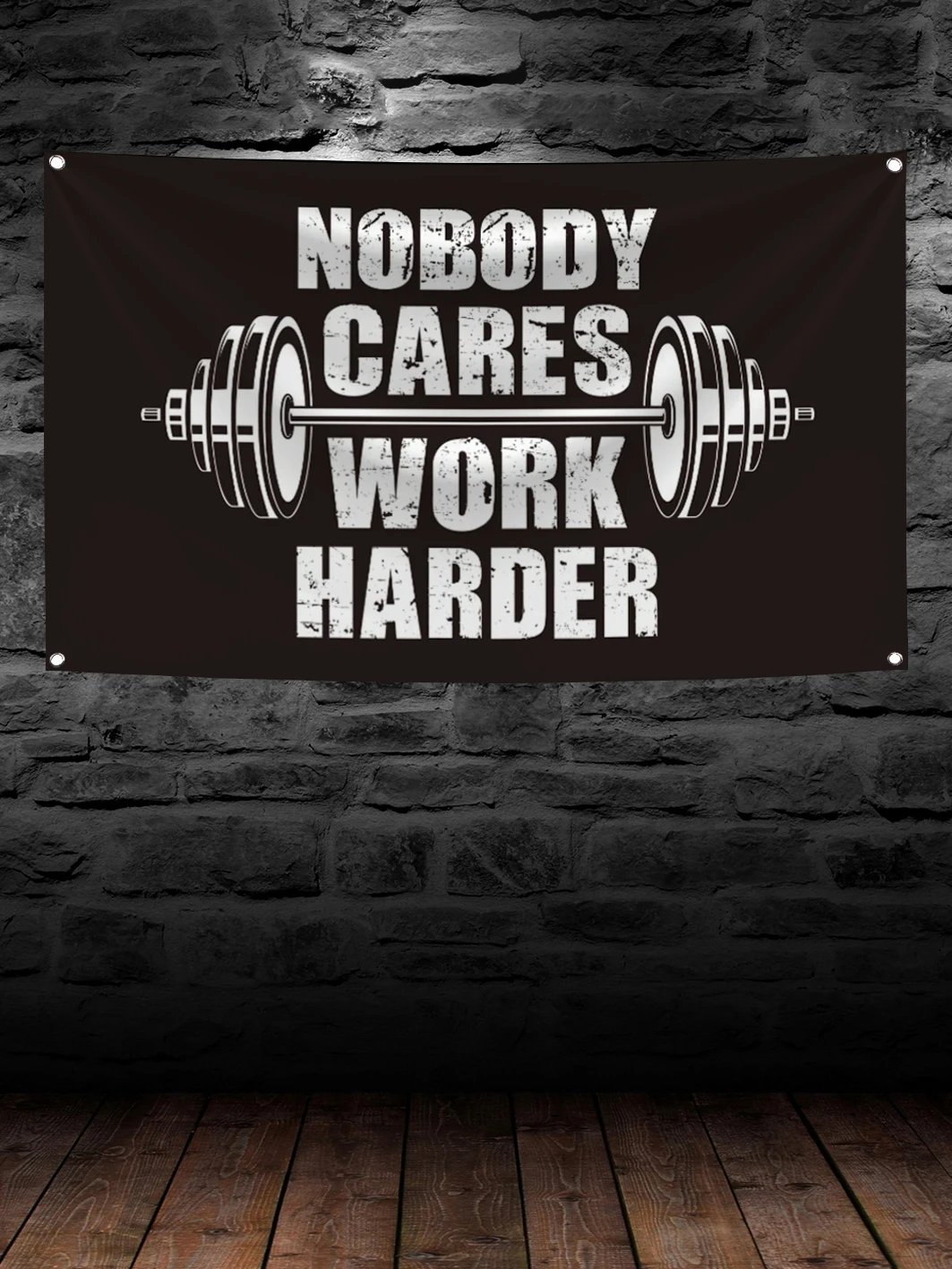 3x5Fts 90X150cm Nobody Cares Work Harder Bodybuilding Sports Gym Flag Banner Decoration