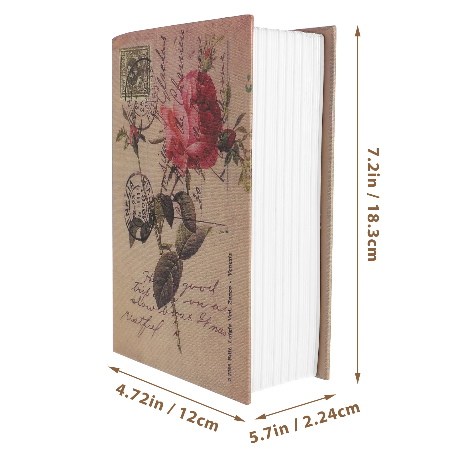 Book Storage Box Lock Safe Key Lockbox Retro Decor Children's Cabinet Multipurpose Metal With Pp Money