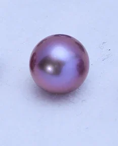 

Charming 9-10MM Natural Pearl Purple Is Round Bright Naked Beads