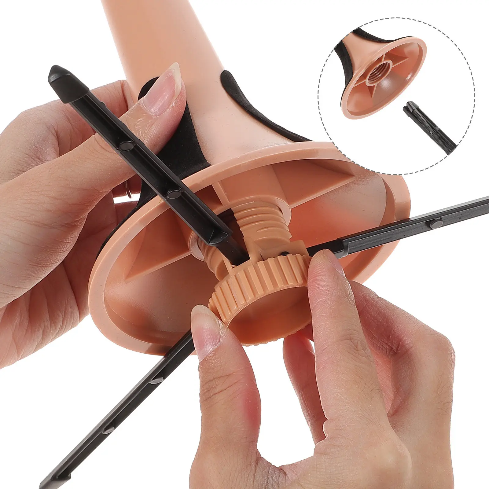 Trumpet Stand Portable Foldable Detachable Tripod Heavy Duty Plastic Body Soft Pads for Safe Storage