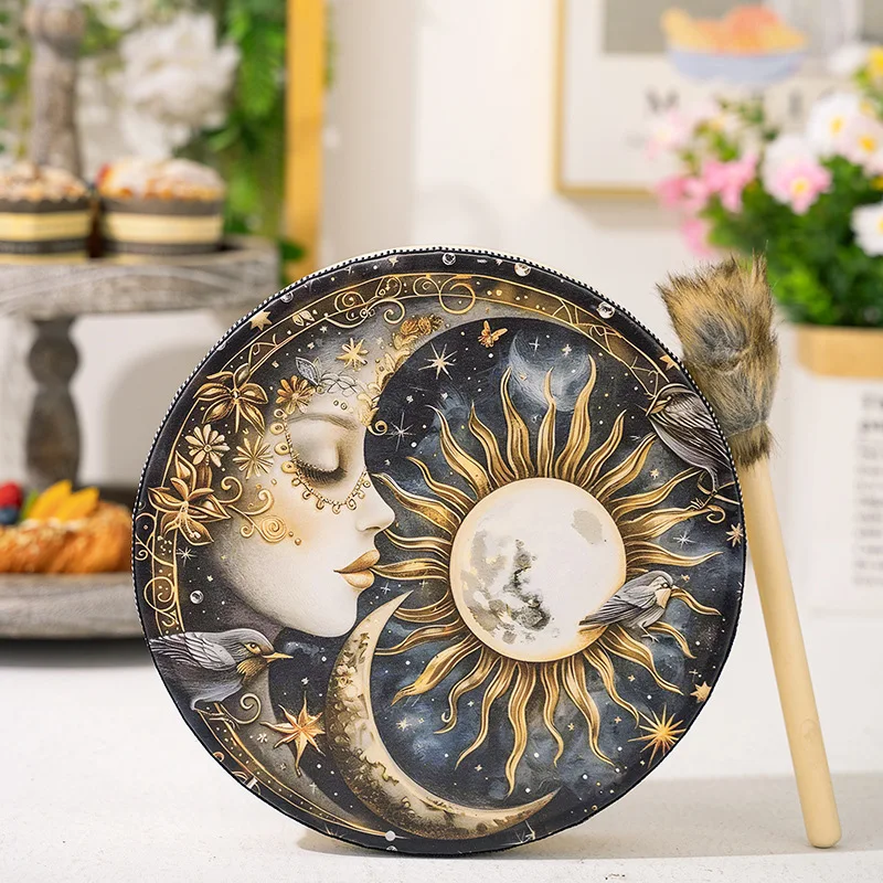 Egyptian Music Drum Beautiful Painting Strikes Shaman's Ethereal Drum Meditation Accompaniment Percussion Musical Instruments