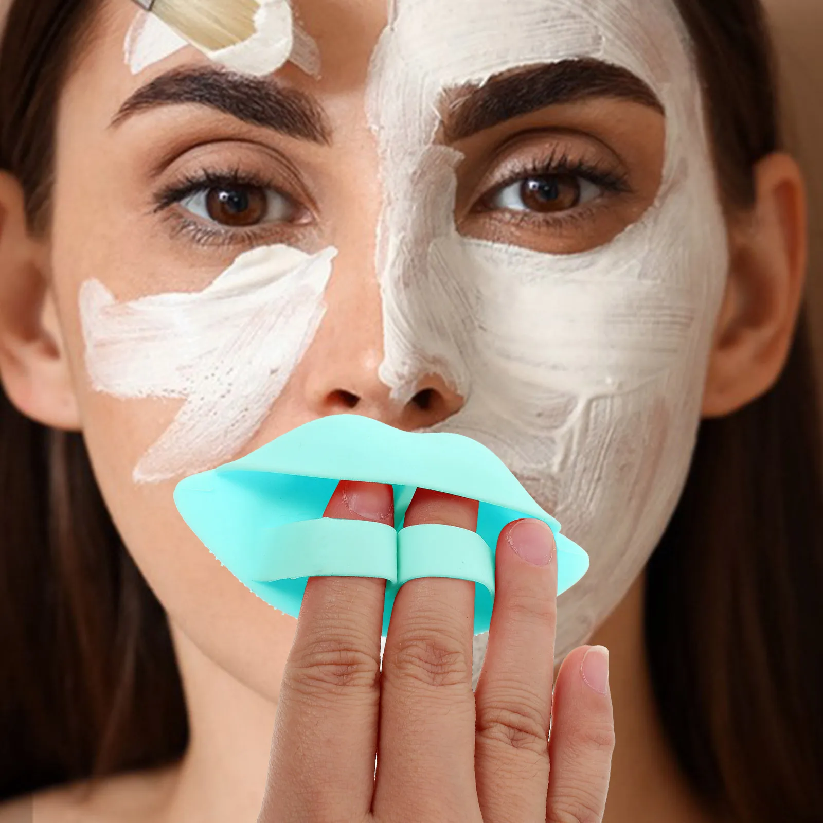 3 stücke Gesichts Reinigung Pinsel Silikon Gesicht Wäscher Für Peeling Lippen Nase Waschen Tragbare Weiche Haut Reinigung Werkzeug Für Frauen