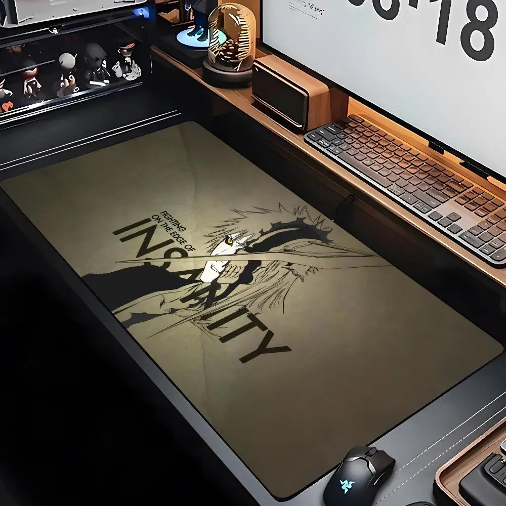 

Bleach Kurosaki Ichigo Kuchiki Rukia Anime Mouse Pad XXL Gamer Gaming PC Computer Otaku Locking Edge DIY Customized Photo Laptop