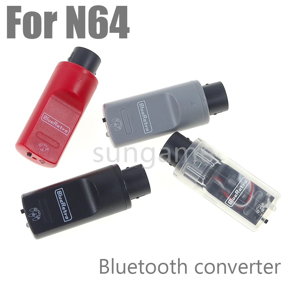 Adaptador de Controladores de Jogo Sem Fio para Console N64, Receptor Bluetooth para PS3/PS4/PS5/Xbox One S/Switch Pro/Wii