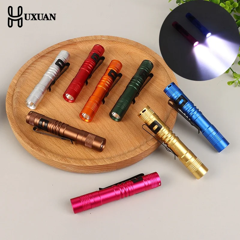 Mini Portable LED Pen Light Pocket Ultra Bright High Lumens Handheld Flashlight Linterna Torch For Camping Outdoor Emergency