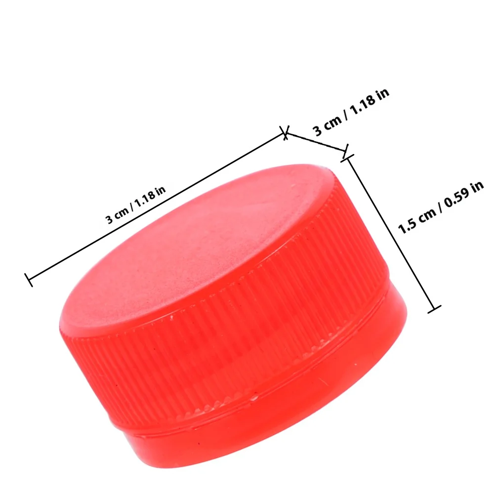 150 個のプラスチックキャップカラフルな Diy クラフト蓋再利用可能なボトルシールキャップ用プラスチック蓋水ボトル手芸用