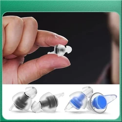HUAK Tapones para los oídos de silicona de alta fidelidad para cancelación de ruido, lavables, reutilizables, para músicos, motocicletas, trabajo para dormir, estudio, natación