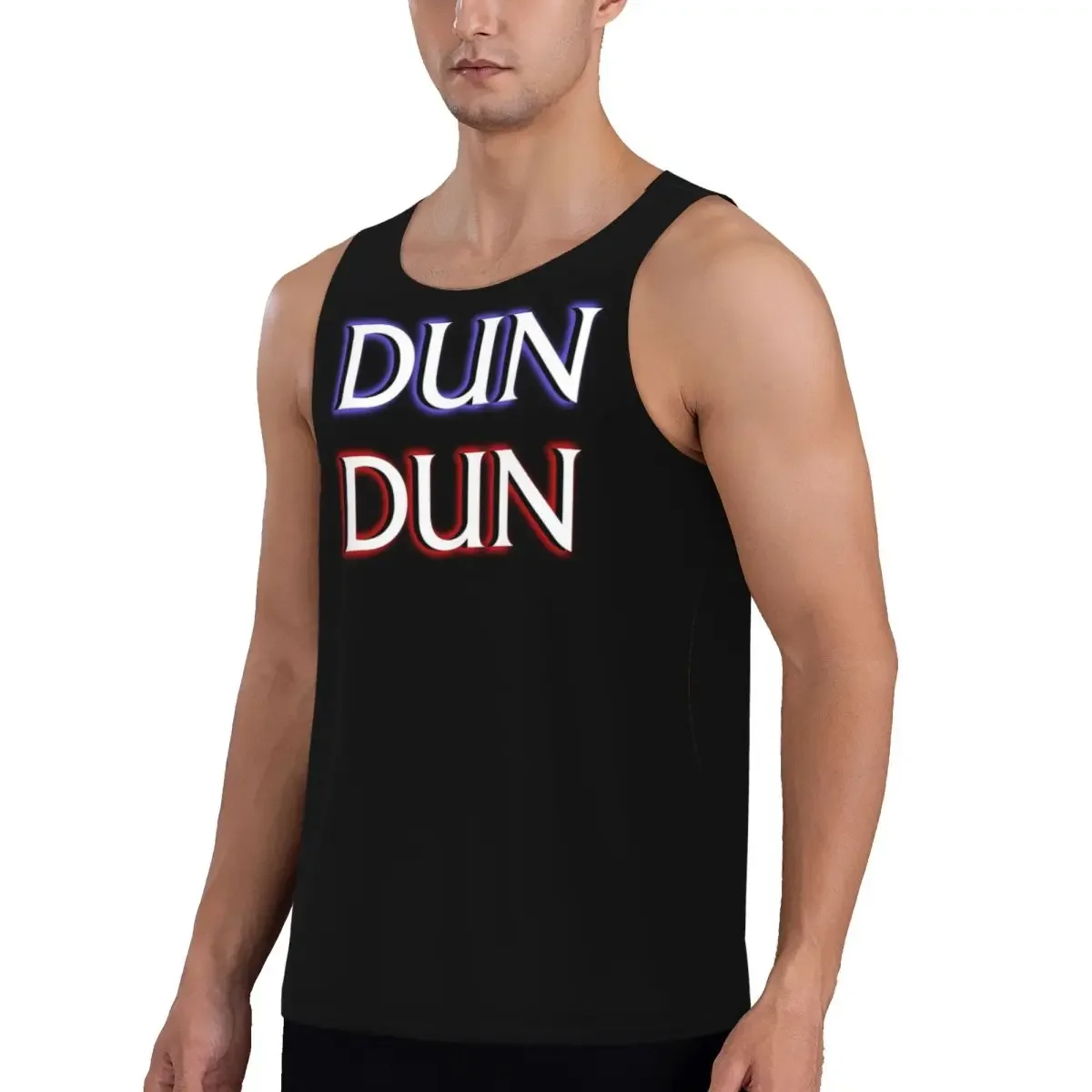 Quick Dry Dun Dun Meme (Law, Order, Parody) Gym Tank Muscle Sleeveless Shirt Bodybuilding Breathable Vest