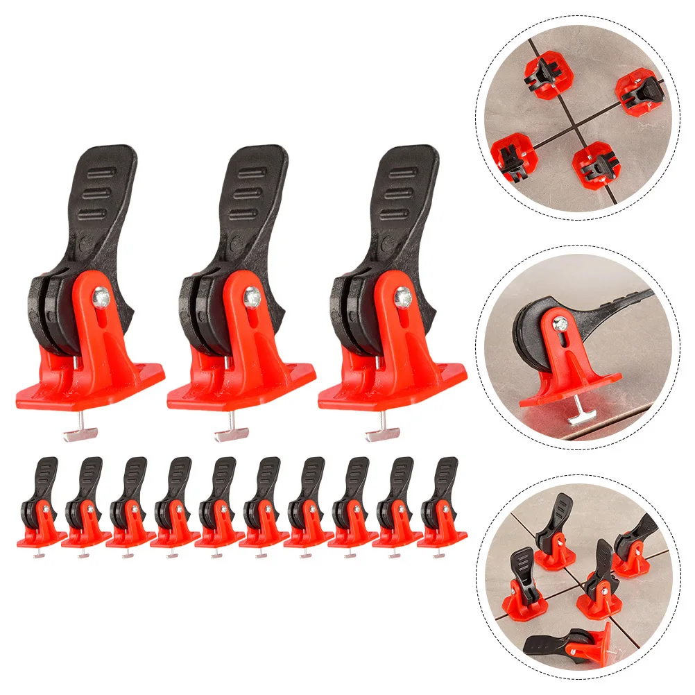 50 قطعة من مشابك تسوية البلاط القابلة للتعديل على شكل حرف T، فواصل قابلة لإعادة الاستخدام لمجموعة أدوات التثبيت الاحترافية المسطحة #2