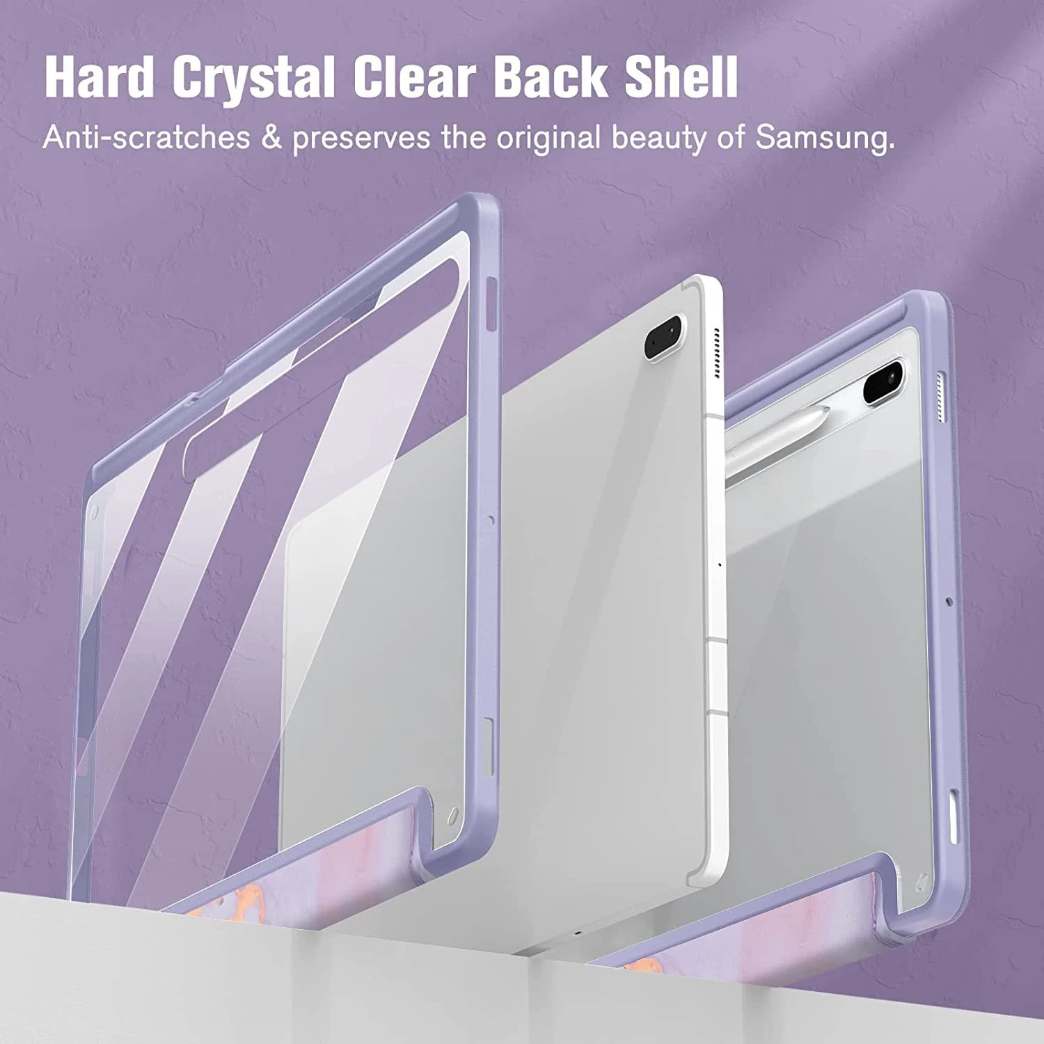 Für Samsung Galaxy Tab S11 S10 FE Plus S9 Hülle Acryl Dreifach Faltbarer Ständer Stifthalter Stoßfeste Tablet-Schutzhülle – Detail 4