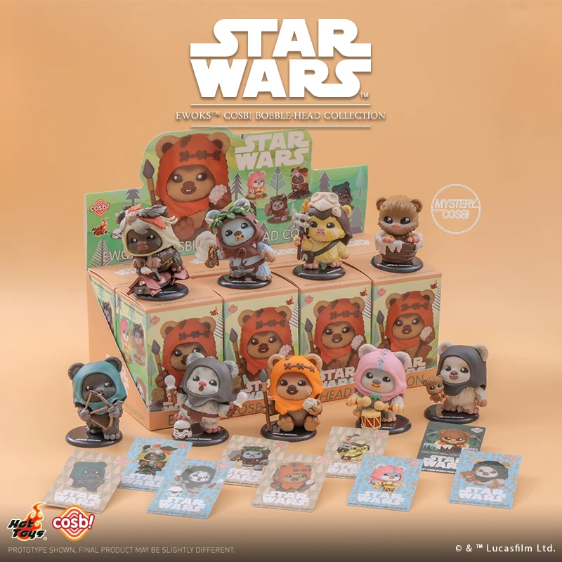 

2025 New Hot Toys Star Wars Ewok Cosbi Blind Box Mini Figures Desktop Decor Kids Gift Children Toy Collectible Party Favors