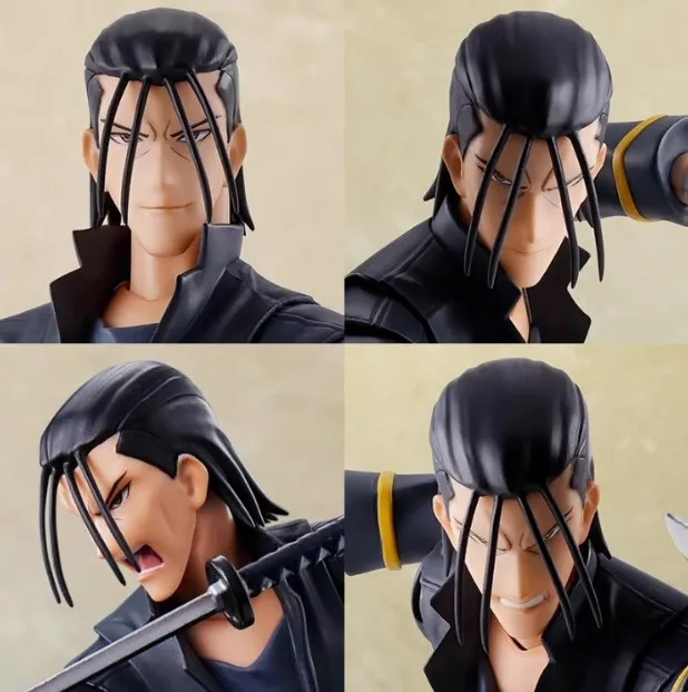 Original Bandai Sh Figuarts SHF Hajime Saito Figuras de ação Anime Modelo Coleção de brinquedos em estoque