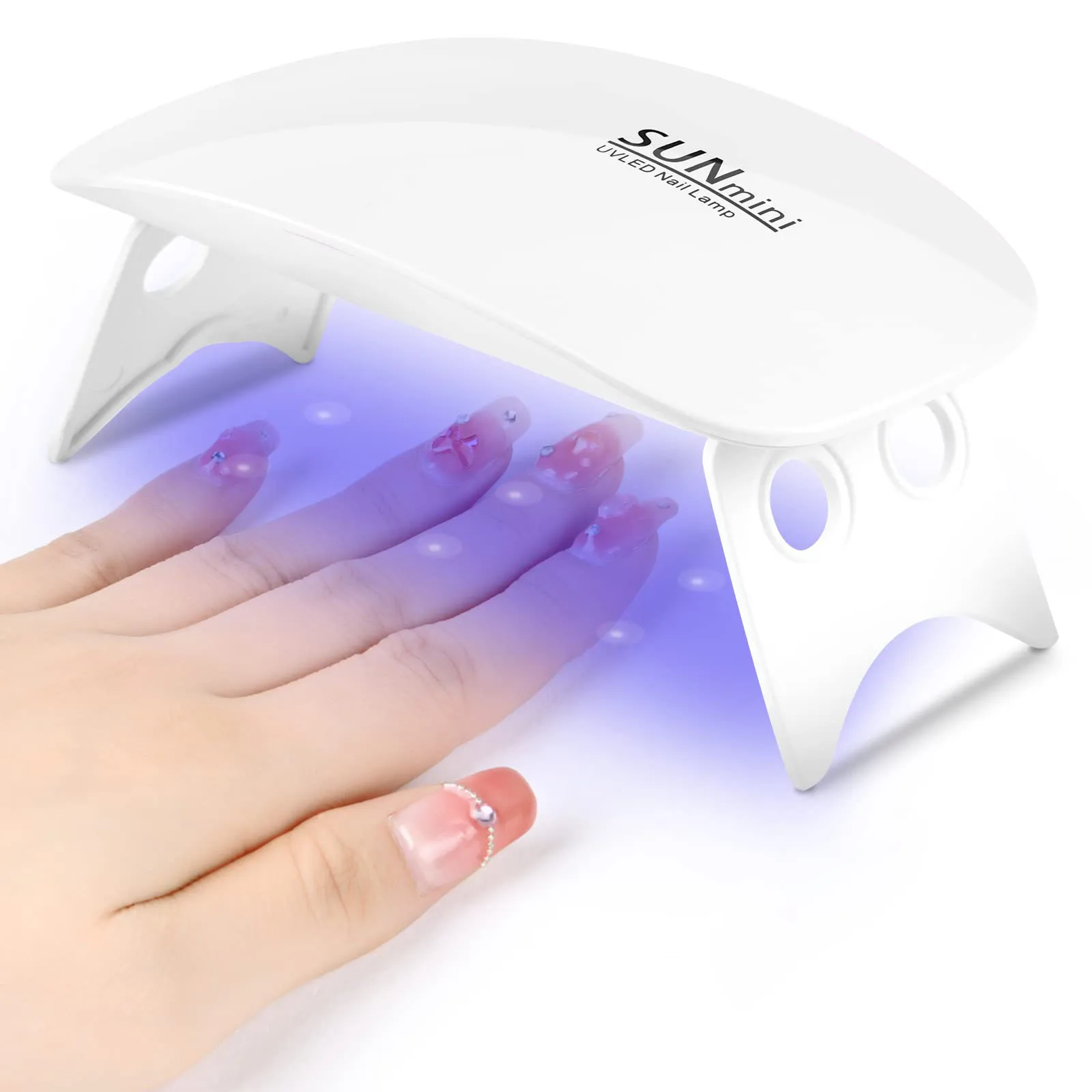 

LULAA Mini UV LED Nail Lamp Professional LED Gel Nail Dryer with USB Curing Lamp Nail Art Tool Accessory for Home DIY Use