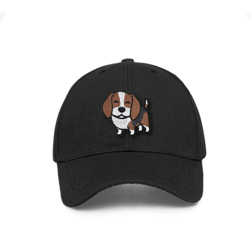 IL KEPS Women\'s Baseball Cap Cute Dog Embroidery Simple Fashion Women\'s Accessories Men\'s Cap For Female Snapback Kpop BQM476