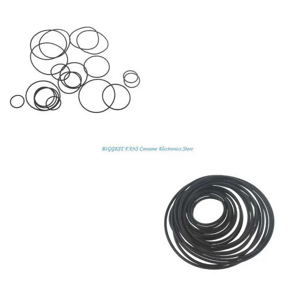 

1 Set 35-85mm Length 1.5mm Mixed Size Belts for Recorder Enjoy Seamless Sound