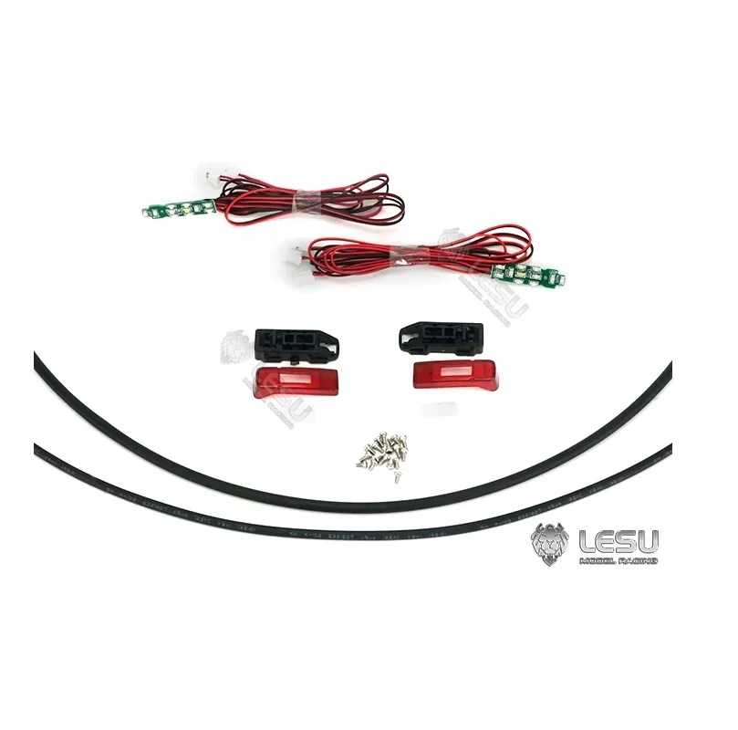 LESU Kunststoff-Rücklicht LED für 1/14 RC Flachbett-Traktor-LKW-Modell Tamiya DIY Auto-Teile Spielzeug für Erwachsene Th19415-Smt3 – Detail 6
