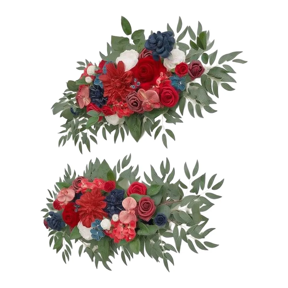 Artificial Flower Decoration Outdoor Wedding Decor Lifelike Set Long-lasting Floral Coverage Wedding Ceremony Decoration