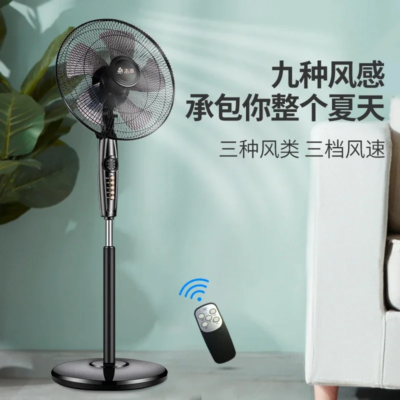 220V Chigo Standing Fan Remote Control High Wind Power Industrial Home Office Desk Floor Fan for Summer DS