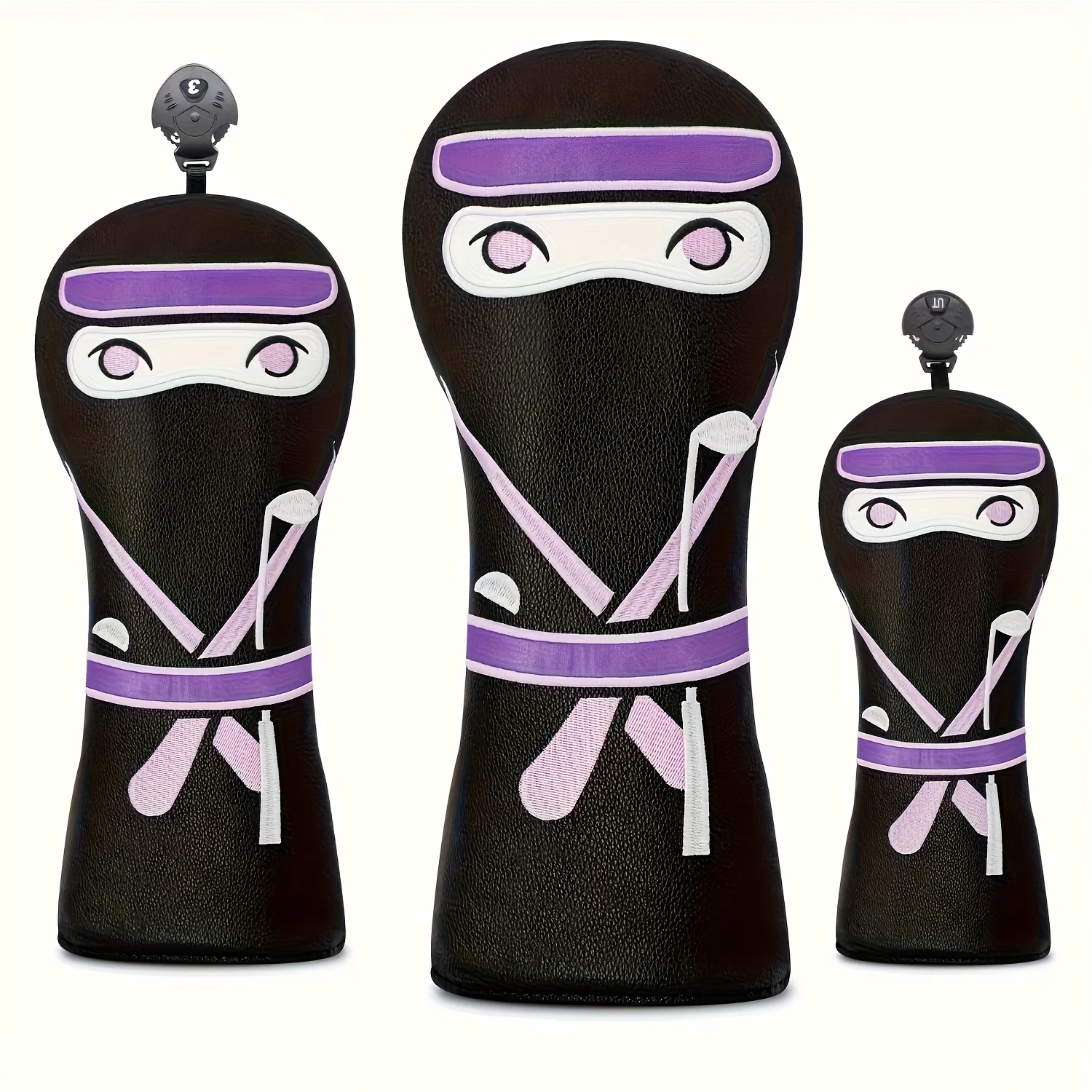 

Masked Hero Design Style Golf Club Covers - Head Covers for Golf Clubs,Headcover - Suitable for the Most Brands,