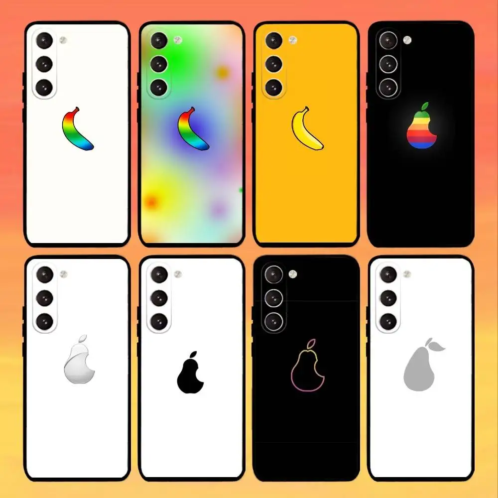 

Icarly Banana and Pear Logo Phone Case For Samsung Galaxy A73,A72,A71,A70,A53,A52,A51,Others Soft Black Cover