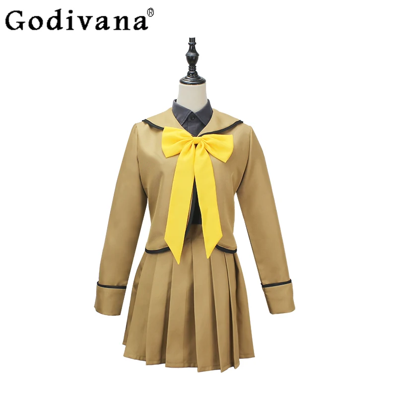 女性ハロウィンスカート衣装神様愛アニメ桃園コスプレ衣装女の子 JK 制服 Cos コートとスカートセット