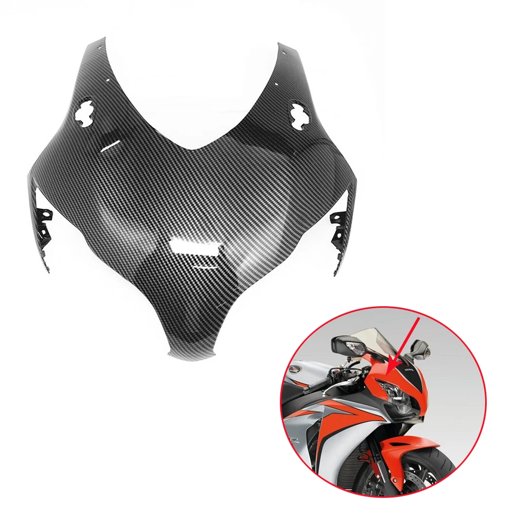 

Motorcycle Carbon Fiber Front Upper Nose Top Cowling Bodywork Individual Fairing For HONDA CBR1000RR CBR 1000 RR 2008-2011 2010