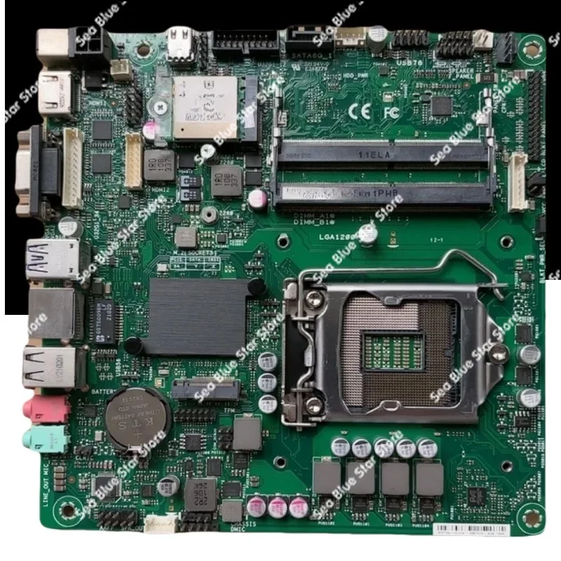 Industrial control main board H410T2/CSM  H410 integrated machine ITX main board 17X17 second-hand disassembly board