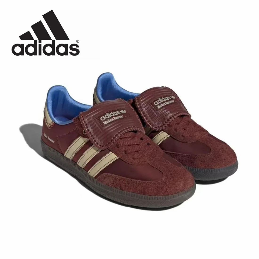 Adidas-zapatillas de entrenamiento de nailon Samba, zapatos de Gazelle, deportivos, informales, Retro, versátiles, Wales, Bonner, Fox, marrones,