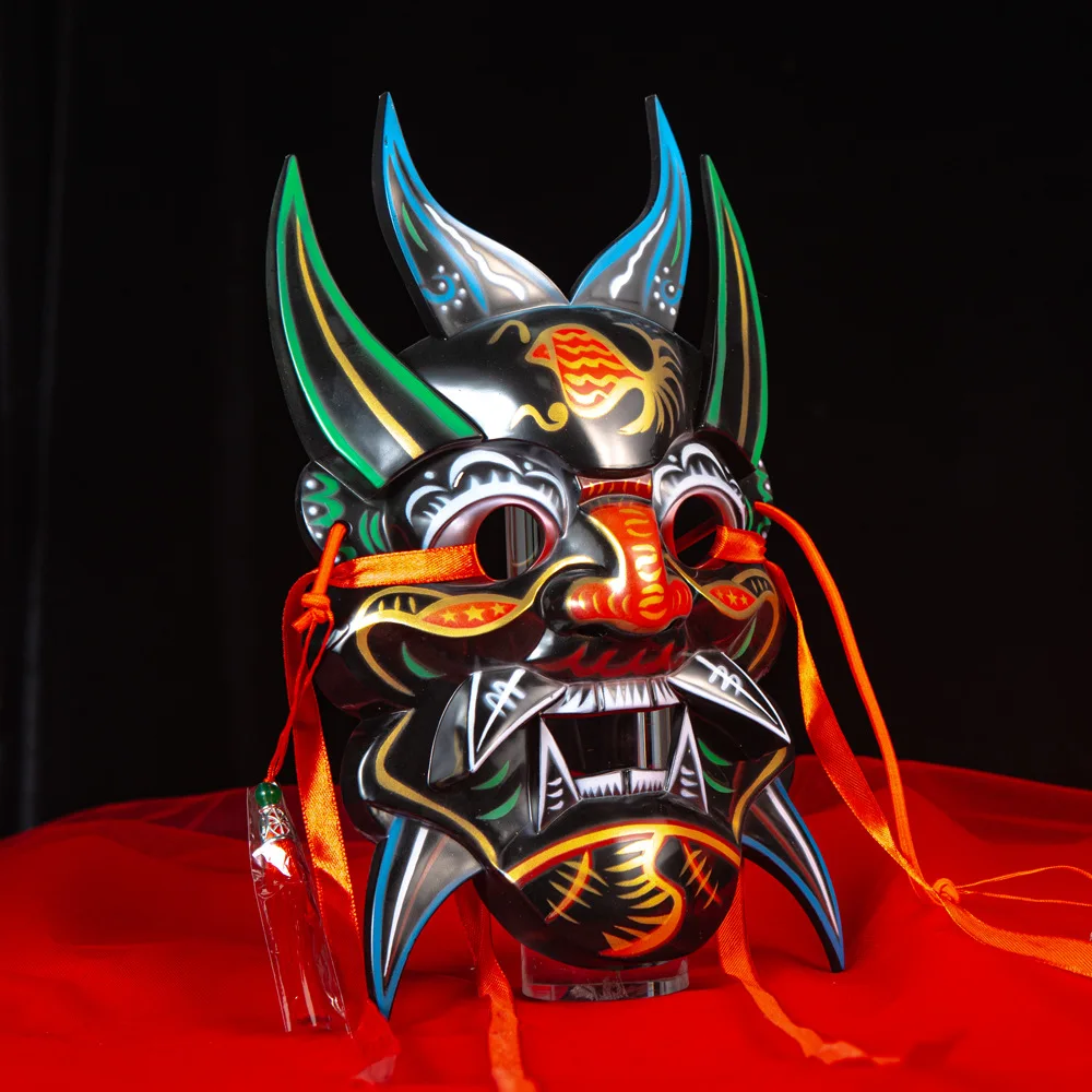 New Temple Fair Party Painting Nuo Opera Mask COS Carving ABS Mask Full Face National Style Props