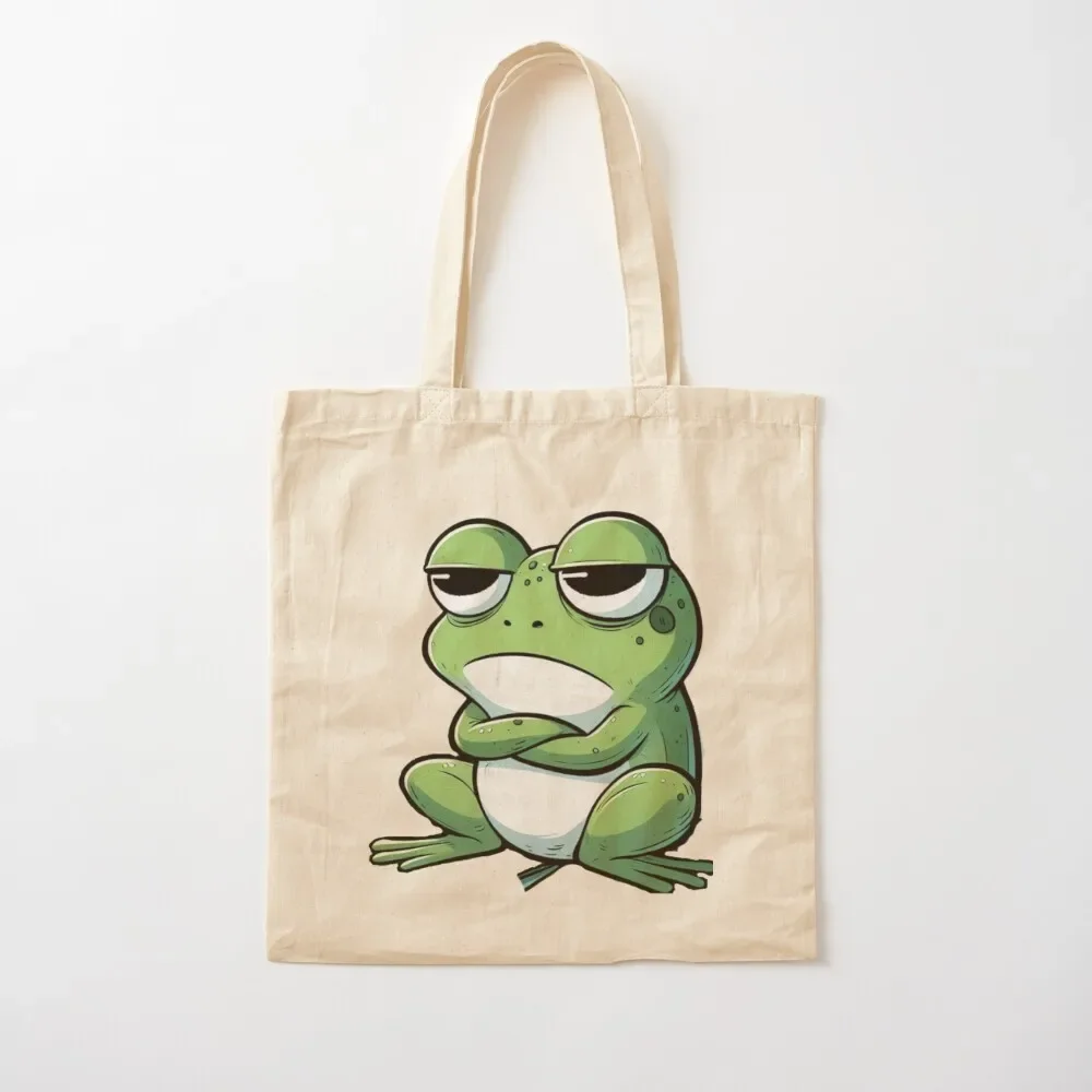 

unimpressed frog Tote Bag ecological bags eco bag folding shoping bag Shopper handbag