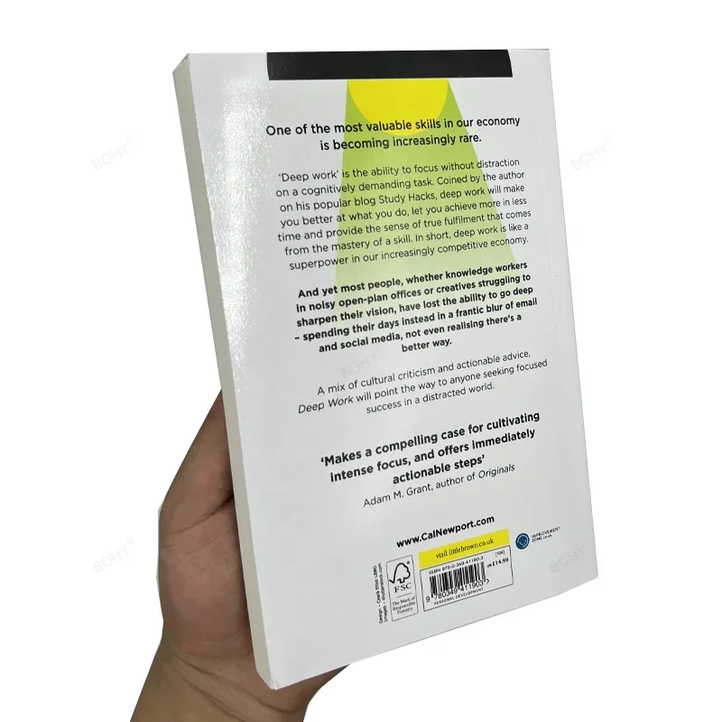 Imagem -02 - Livro de Auto-ajuda de Trabalho Profundo Regras para o Sucesso Focado em um Mundo Diagrama por Cal Inglaterra Inglês Livros