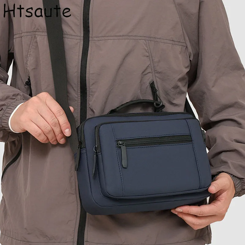 

New Square Shoulder Bags for Men Oxford Men's Crossbody Bag Small Satchels Handbag Male Black Business Sling Man Bags bolasa