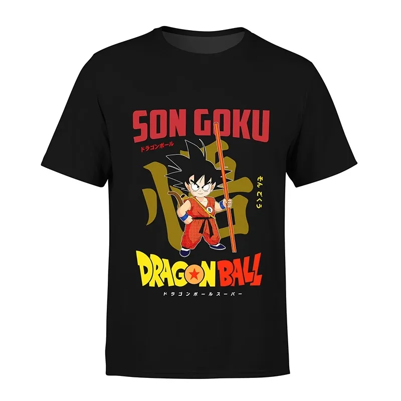 

Anime Dragon Ball Printed Short-sleeved T-shirt for Men, A Best-seller That Is Stylish, Casual, and Loose, Made of Pure Cotton