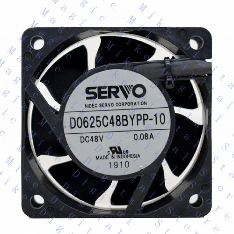 H  D0625C48BYPP-10 6025 48V 0.08A 60 * 60 * 25mm 4pin dustproof and waterproof fan