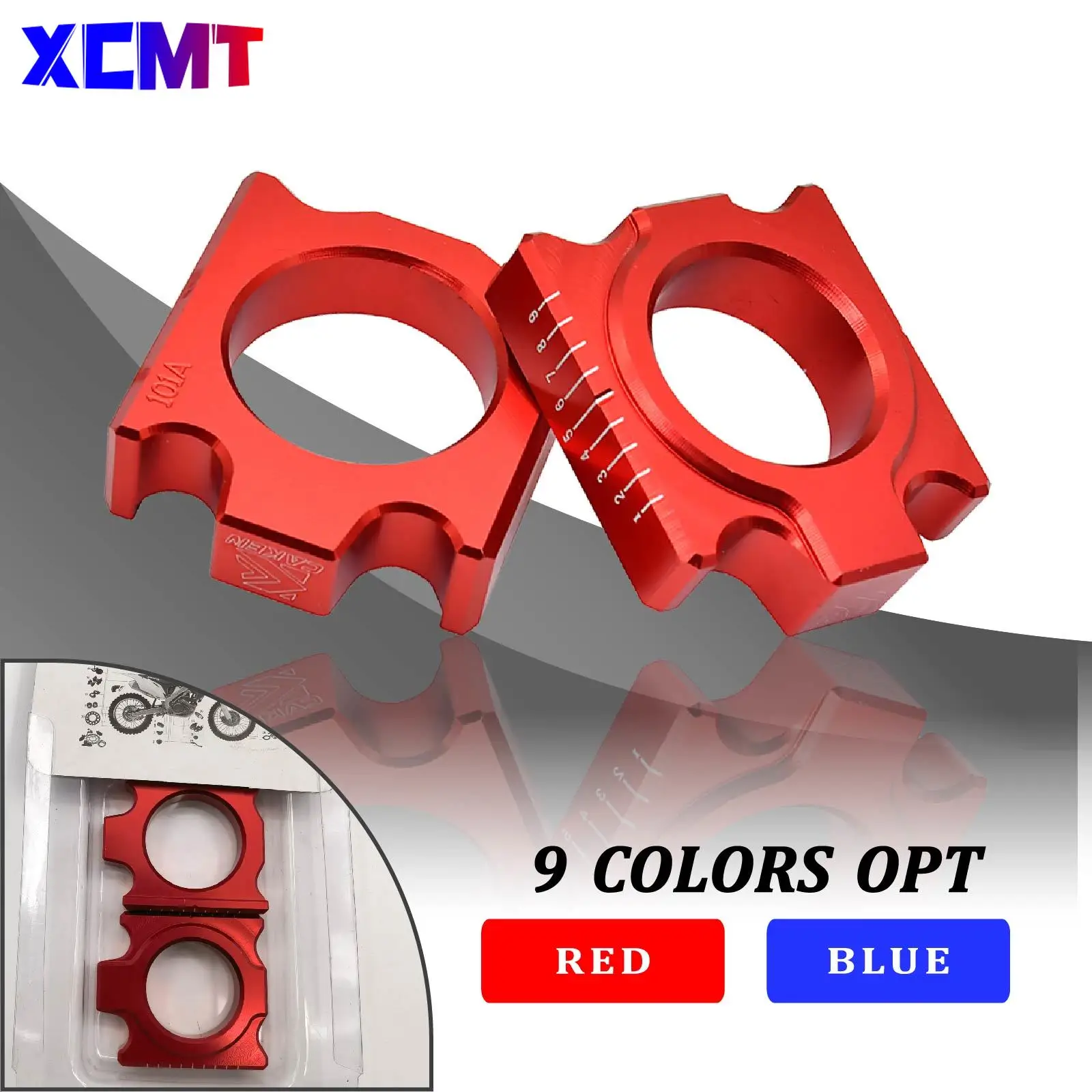 

Motorcycle CNC Rear Chain Adjuster Axle Blocks For HONDA CRF250R CRF450R CRF250X CRF450X CRF250RX CRF450RX CR 125 250 CRF X R RX