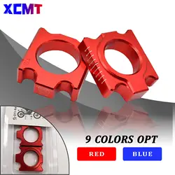 Motorcycle CNC Rear Chain Adjuster Axle Blocks For HONDA CRF250R CRF450R CRF250X CRF450X CRF250RX CRF450RX CR 125 250 CRF X R RX