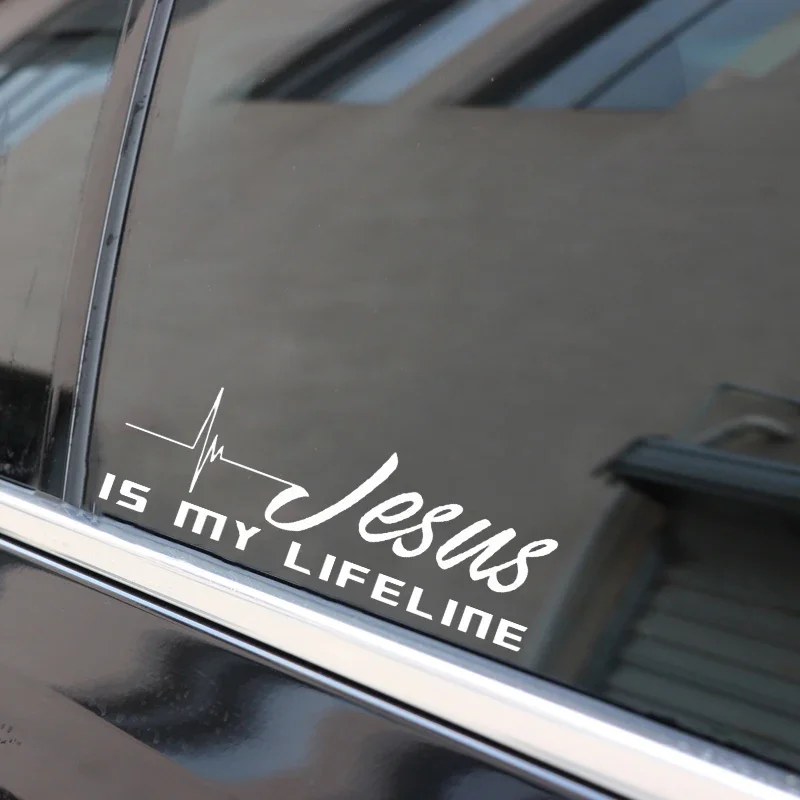 22 * 7.2cm religious church Jesus is my lifeline Window bumper Motorcycle accessories Vinyl car stickers