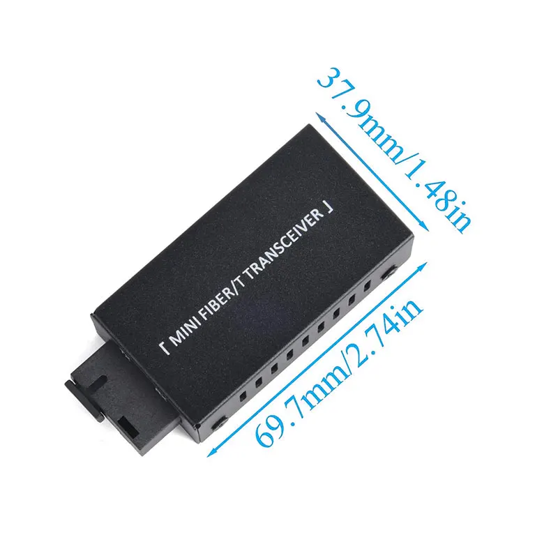 Imagem -03 - Mini Transmissor do Ethernet do Gigabit Ethernet Comuta sc um Rj45 20km co 100 1000mbps o