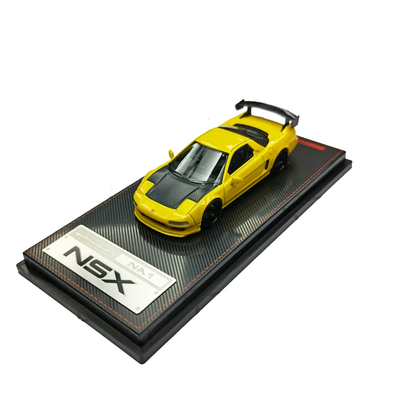

Diecast Ig 1: 64 Scale Honda NSX NA1 Metal Yellow Simulation Alloy Car Model Collectible Toy Gift Souvenir Display Ornament