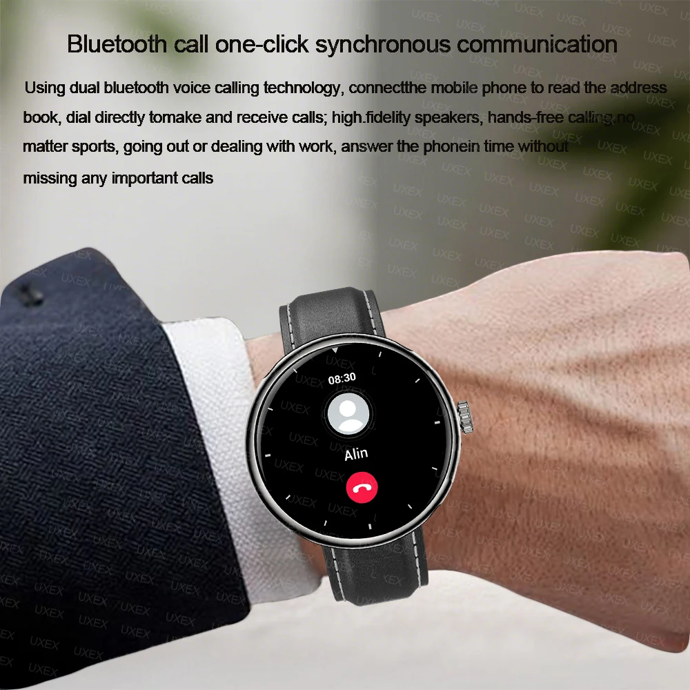 Delicacy Smartwatch الذكور الإصدار العالمي 1.5 HD عرض App التحكم بلوتوث دعوة صوت مساعد الساعات الذكية لتقوم بها بنفسك وجوه النساء