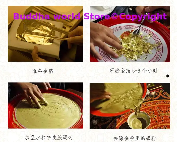 آسيا تايلاند التبت البوذية فعالة الذهب احباط Shurangama تعويذة الكتاب المقدس تميمة آمنة حسن الحظ بوذا قلادة البوذية #6