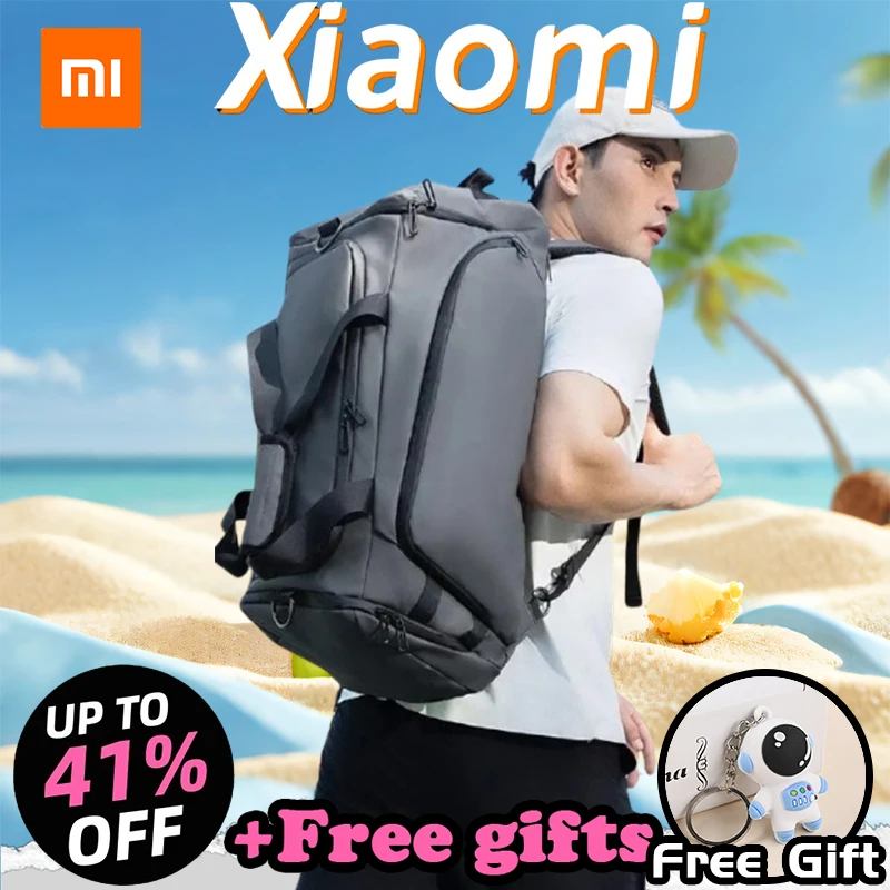 جديد Xiaomi TANJIEZHE الرجال الرياضة حقيبة اللياقة حقيبة كروسبودي على ظهره حقيبة يد للسفر دائم سعة كبيرة المياه سبلاش برهان
