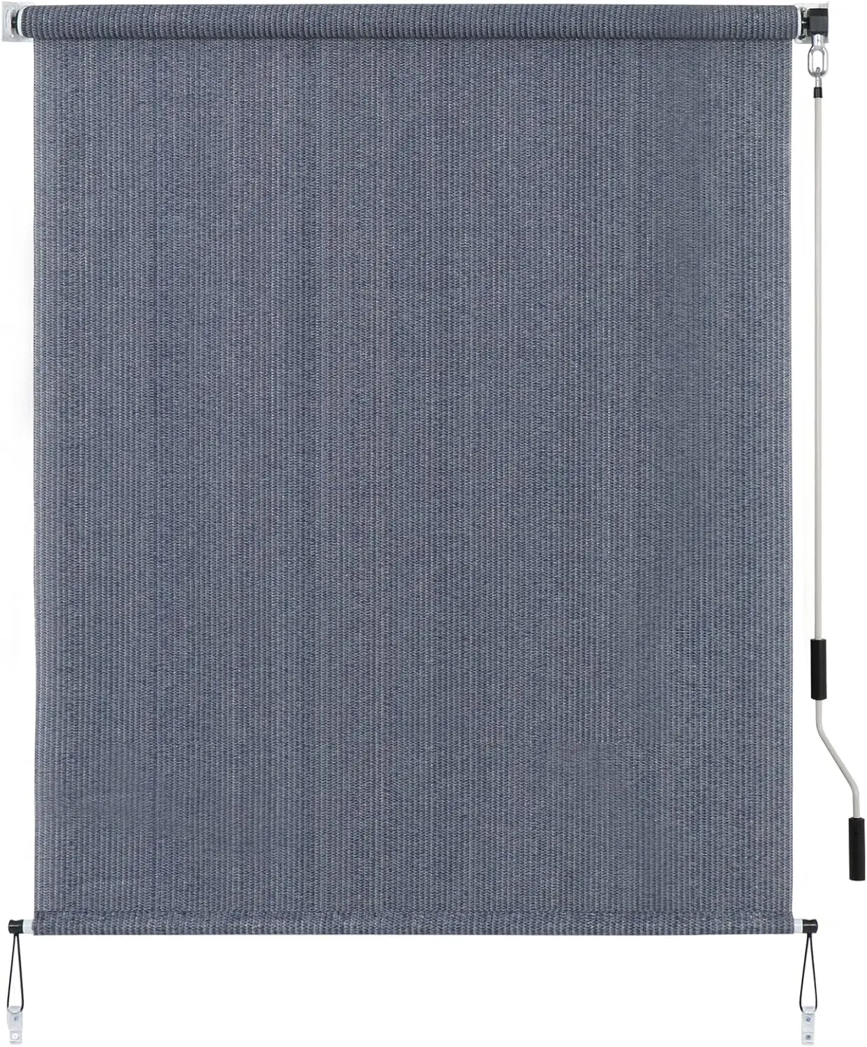 Outdoor Sunshade Roller Shades 72" W x 96" H, Cordless Roll Up Shade Blinds Privacy Screen with 90% UV Protection, Exterior
