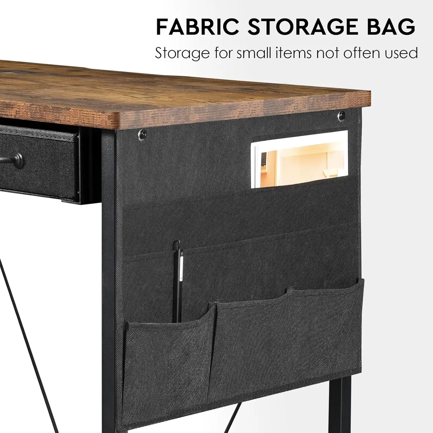 !@Combohome Good Steel Wood Computer Desk With Storage Shelves Study Writing Table Home Office