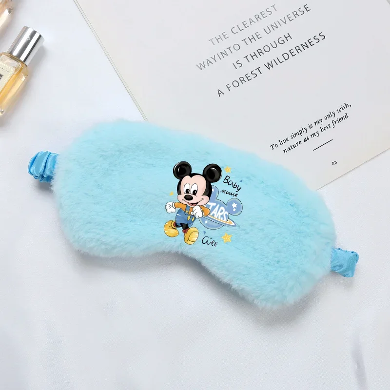 Disney Sleeping Mask  Mickey Minnier Anime Cartoon CharacterTravel Blindfold Shading Eye Patch Light Proof Night Eye Cover Girls