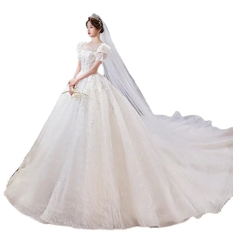 Z33 French wedding dress 2024 new summer bride forest style super fairy temperament